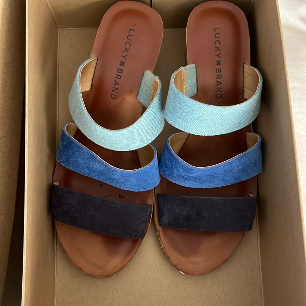 Lucky brand, Moroccan blue convoy oiled suede